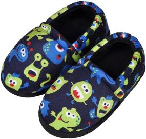 img 4 attached to CCVON Slippers Memory Non Slip Indoor Boys' Shoes