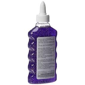 img 2 attached to 🎨 Amazon Basics Assorted Colors Liquid Washable Glitter Glue, 6 oz. Each, 4-Count - Purple, Pink, Red, Blue