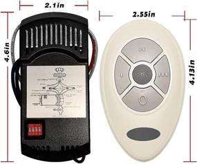 img 1 attached to 🔧 Enhanced Universal Ceiling Fan Remote Control and Receiver Kit, Ideal Replacement for Hampton Bay, Harbor Breeze, Hunter KUJCE9603, FAN-35T Kit