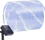 🌱 41 feet oak leaf outdoor solar string lights - 100led waterproof copper wire tube lights with solar panel for home garden patio parties, indoor/outdoor lighting логотип