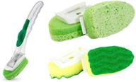 🧽 libman dish sponge refills scrubber dishwand soap holder with 2 varieties - kitchen cleaning value bundle set logo