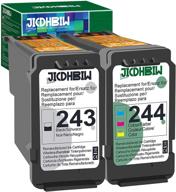 🖨️ jicdhbiw remanufactured ink cartridge replacement for canon 243 244 - 2 pack, black color - compatible with pixma ts3320 tr4520 mg2522 ts202 mg2525 ts3322 ts3300 ts3122 mg2922 printer logo