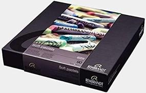 img 4 attached to 🎨 Rembrandt Royal Talens Soft Pastels: 90-Stick General Wood Box Set