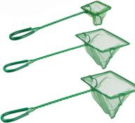 fine mesh green aquarium fish net with plastic handle - ideal for catching small fish, shrimp, aquatic plants in fish tanks and bowls - daguanzhi логотип