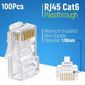 img 3 attached to Преобразуйте этот заголовок продукта на русский язык: "Cat6 пропускной коннектор Ethernet