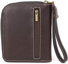 img 2 attached to 🌻 CHALA Sunflower Brown Zip Around Wallet: Stylish Women's Handbag & Wallet Combo