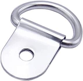 img 3 attached to 🔒 ExcelFu 30 Pack Small Steel D-Ring Tie Downs: Ideal Anchor Lashing Rings for Securely Fastening Loads on Case Truck Cargo Trailers, RVs, and Boats