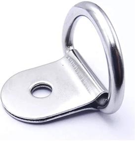 img 1 attached to 🔒 ExcelFu 30 Pack Small Steel D-Ring Tie Downs: Ideal Anchor Lashing Rings for Securely Fastening Loads on Case Truck Cargo Trailers, RVs, and Boats