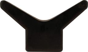 img 2 attached to Attwood Universal Rubber Bow Stop, Black, 3x3 - High-quality Boat Trailer Accessory (11201-1)