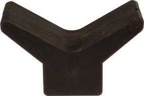 img 3 attached to Attwood Universal Rubber Bow Stop, Black, 3x3 - High-quality Boat Trailer Accessory (11201-1)