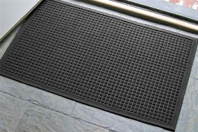 img 2 attached to M+A Matting WaterHog Fashion Commercial-Grade Entrance Mat, Indoor/Outdoor Charcoal Floor Mat - 3'x2', Charcoal