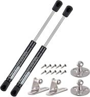 🔧 set of 2 gas strut lid supports - 7-inch, 80n/18lbs - ideal for cabinet doors, toy boxes, and more logo