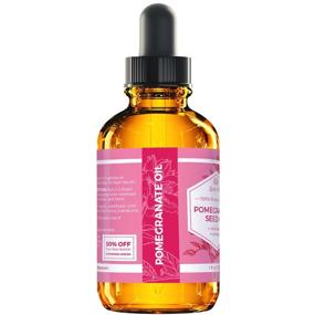 img 2 attached to 🌿 Leven Rose 100% Pure Pomegranate Seed Oil: Unrefined Cold Pressed Antioxidant Moisturizer for Hair, Skin, and Nails - 1 oz