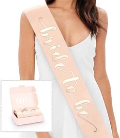 img 4 attached to 👰 Xo, Fetti Rose Gold Bachelorette Party Sash – Perfect Bride To Be Accessory, Stylish Bachelorette Party Decorations and Gift