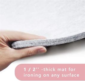 img 3 attached to 🧵 Quilting Ironing Mat - 10x10 Wool Pressing Pad from New Zealand - Convenient Travel Size - Ideal Gifts for Sewing, Embroidery, and DIY Crafts