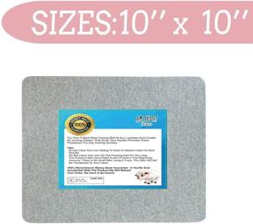 img 2 attached to 🧵 Quilting Ironing Mat - 10x10 Wool Pressing Pad from New Zealand - Convenient Travel Size - Ideal Gifts for Sewing, Embroidery, and DIY Crafts