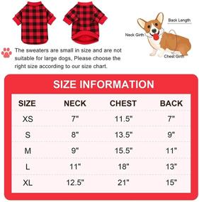 img 2 attached to 🐾 Cozy Buffalo Plaid Dog Fleece Sweater for Small Dogs - Soft and Warm Puppy Clothes for Girls & Boys