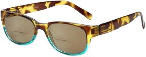 img 4 attached to Stylish Calabria Bi Focal Reading Sunglasses in Tort Blue: Enhance your Vision and Fashion Sense!