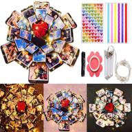 🎁 explosion box: the ultimate diy surprise photo album and gift box with decorative lights for wedding, valentine’s day, birthday party, and anniversary logo
