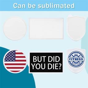 img 1 attached to 🧵 Enhance Your Style with 12 Pieces Sublimation Patch Blanks - Iron-on Repair Patches for Clothes, Hats, Uniforms, and More!