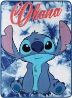🧸 lilo and stitch ohana super plush throw - 46x60 inches: cozy comfort with character! logo