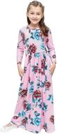 🌸 stylish floral sleeve casual dress with pockets for girls - kymidy clothing logo