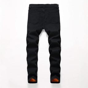 img 3 attached to 👖 FREDD MARSHALL Boy's Thermal Fleece Lined Skinny Winter Slim Fit Thicken Stretch Jeans: Warmth-packed Comfort for Cold Winter