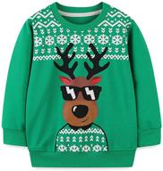 sweatshirt christmas pullover reindeer snowflake boys' clothing for fashion hoodies & sweatshirts logo