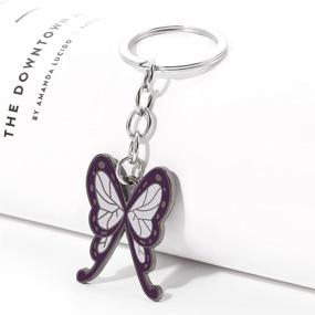 img 3 attached to Demon Slayer Keychains Butterfly Accessories