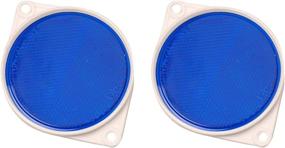 img 1 attached to 🔵 HY-KO Products CDRF-3B Nail-On Reflector Bracket 2 Pack, 3.25 inch, Blue