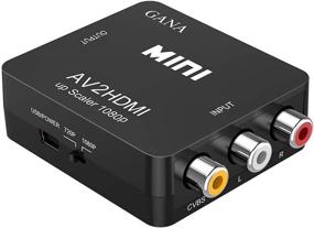 img 4 attached to GANA RCA to HDMI Converter: 1080P Mini Composite CVBS AV to HDMI Adapter with USB Charge Cable - Perfect for PC, Laptop, Xbox, PS4, PS3, TV, VHS, Camera, DVD