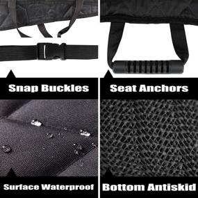 img 1 attached to Durable Waterproof Car Seat Covers for Dogs and Kids - Protect Your Car's Back Seat Safely!