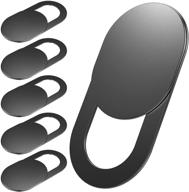 protect your privacy with webcam cover slide - 6-pack ultra-thin camera blockers for laptop & computer logo