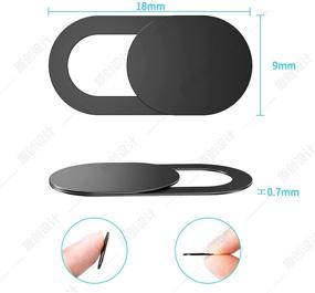 img 2 attached to Protect Your Privacy with Webcam Cover Slide - 6-Pack Ultra-Thin Camera Blockers for Laptop & Computer