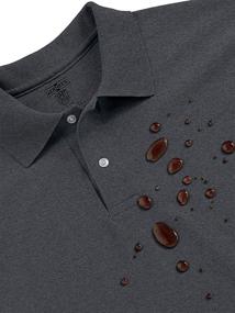 img 1 attached to Jerzees Men's SpotShield Stain Resistant Polo Shirts: Ultimate Protection for Short & Long Sleeve