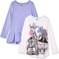 🦓 spotted zebra toddler long sleeve animals girls' tops, tees, and blouses logo