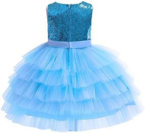 img 2 attached to AGQT Rainbow Sleeveless Holiday Princess Girls' Clothing for Dresses