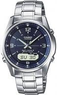 casio wave ceptor lcw-m100dse: sleek men's watch with precision timekeeping logo