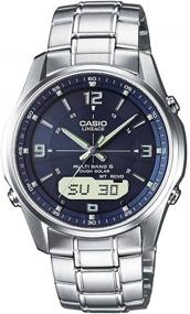 img 4 attached to Casio Wave Ceptor LCW-M100DSE: Sleek Men's Watch with Precision Timekeeping