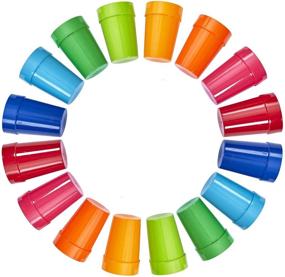 img 4 attached to 🥤 Spectrum Unbreakable Assorted Plastic Tumblers: Durable and Stylish Drinkware for Every Occasion