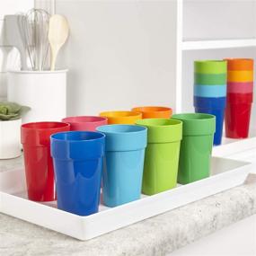 img 2 attached to 🥤 Spectrum Unbreakable Assorted Plastic Tumblers: Durable and Stylish Drinkware for Every Occasion