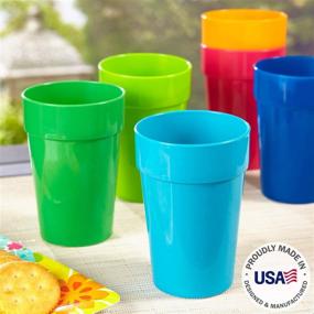 img 3 attached to 🥤 Spectrum Unbreakable Assorted Plastic Tumblers: Durable and Stylish Drinkware for Every Occasion