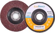 🔸 lotfancy 40 grit flap discs, 4.5” x 7/8”, 10pcs sanding grinding wheels - high-performance aluminum oxide abrasive, type#27 logo