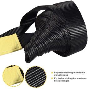 img 2 attached to Partsam 2Pcs Recovery Tow Strap