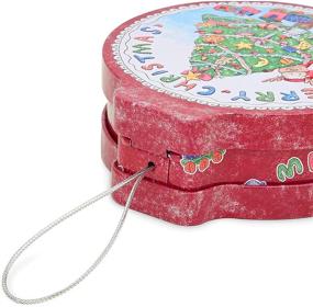 img 1 attached to 🍪 Christmas Cookie Tin Set (6 Designs, Pack of 6) - Ideal for Gift Giving, Candy, and Treats with Lids