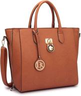 dasein women's satchel shoulder 👜 briefcase: designer handbags & wallets for satchels logo