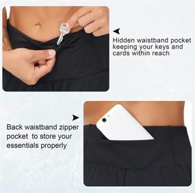 img 1 attached to THE GYM PEOPLE Women's High Waisted Running Shorts: Quick-Dry Athletic Workout Shorts with Mesh Liner and Zippered Pockets