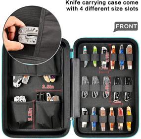 img 3 attached to 🗡️ Premium Knife Display Case for 45+ Pocket Knives: Organize and Protect your Butterfly Knife, Folding Knives, and More!