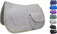 🐎 derby originals half fleece lined english saddle pads with pockets - premium all purpose & dressage логотип