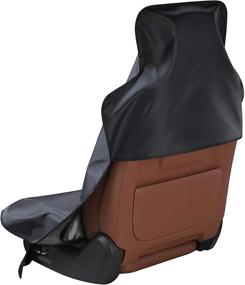 img 2 attached to 🚗 Водонепроницаемая защита сиденья Magca для автомобиля на переднее универсальное сиденье - набор из 1 штуки